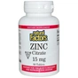 Мінерали Natural Factors Цитрат цинку, Zinc Citrate, 15 мг, 90 таблеток (NFS-01678) - зменшене зображення 1