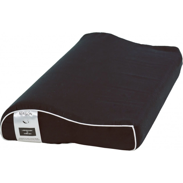 Подушка MirSon ортопедична 6113 Delicate satin Black Pearl Kiddy Boy 50х29х5/8 (2200003262674) - зображення 1
