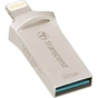 USB флеш накопичувач Transcend 32GB JetDrive Go 500 Silver USB 3.1/Lightning (TS32GJDG500S) - зменшене зображення 4