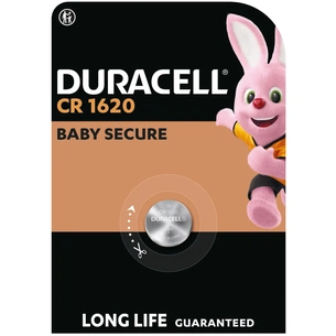 Батарейка CR 1620 спеціальна літієва типу таблетка 1620 3V, 1 шт. в упаковці Duracell (5011069) зображення 1