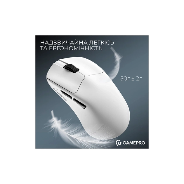 Мишка GamePro Asgard Surt Wireless/Bluetooth/USB White (GM017W) - picture 6