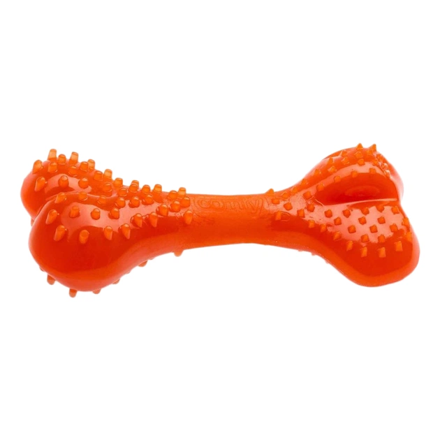 Іграшка для собак Comfy Mint Dental Bone кістка 8.5 см жовтогаряча (5905546192934) - изображение 1