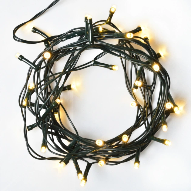 Гірлянда YES! Fun Нитка 70 LED Тепло-біла 4.9 м 8 режимів Мерехтіння (974835) - зображення 1
