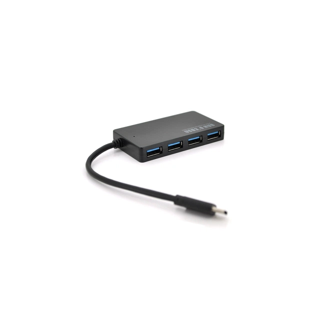 Концентратор Voltronic USB-C 4xUSB 3.0 5Gb/s black (YT-HTC3/4) - зображення 1