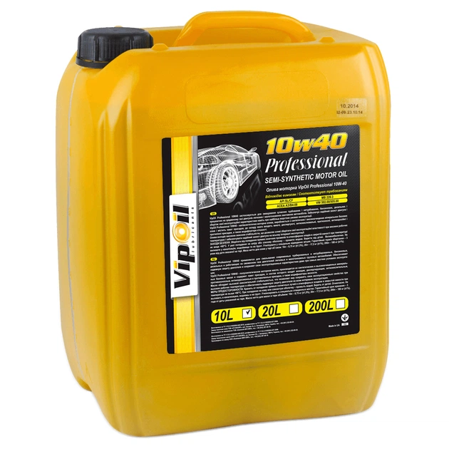 Моторное масло VIPOIL VipOil Professional 10W-40 SL/CF, 10л (0162829) - изображение 1