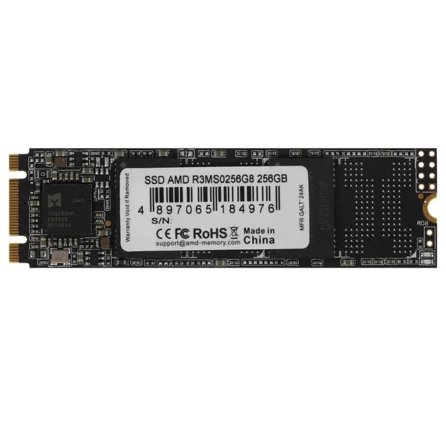 Накопитель SSD 256GB AMD Radeon R3 M.2 2280 SATA III 3D NAND TLC (R3MS0256G8) - изображение 1