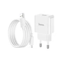 Зарядний пристрій HOCO C106A charger set(iP) White (6931474783899) - зменшене зображення 1
