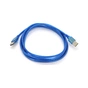 Дата кабель USB 2.0 AM/AM 1.5m ferrite blue Ritar (YT-AM/AM-1.5TBL) - зменшене зображення 1