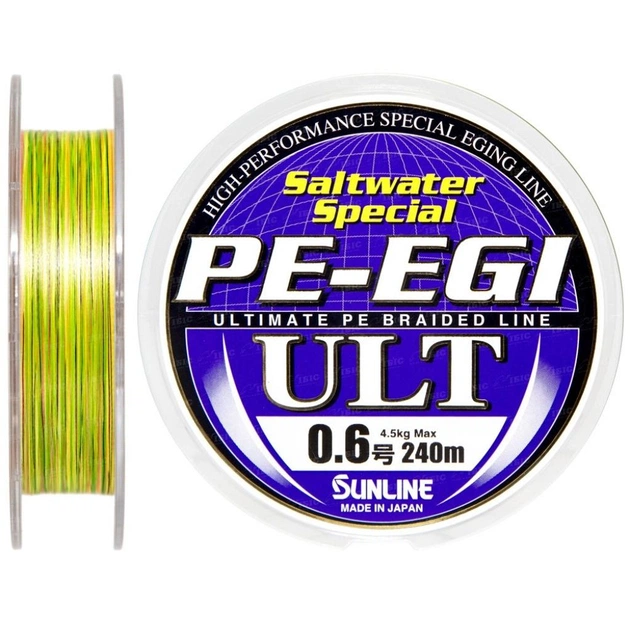 Шнур Sunline PE-EGI ULT 240m #0.6/0.128мм 4.5кг (1658.08.03) - изображение 1