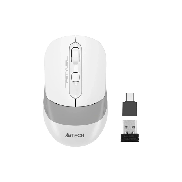 Мишка A4Tech FG10CS Air Wireless Grayish White (4711421992091) - зображення 1