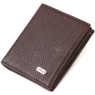 Портмоне Canpellini З натуральної шкіри Коричневе (21740) зображення 1