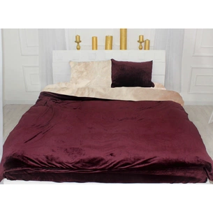 Постільна білизна MirSon Велюр Winter Frost 28-0004 + 28-0002 Adenium Velvet 2х143х210 (2200004006253) зображення 1