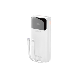 Батарея універсальна Dudao K15Pro 20000mAh PD/22.5W, QC, with built-in cables, White (6977196682447) picture 1