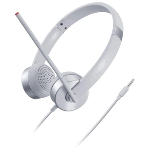 Навушники Lenovo 100 Stereo Headset Grey (GXD1B60597) зображення 1