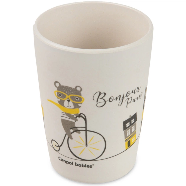 Набір дитячого посуду Canpol babies BONJOUR PARIS посуду 5 ел. бежевий (9/227_bei) - picture 5