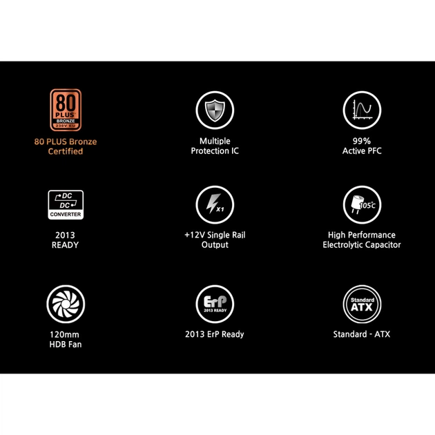 Блок живлення Zalman 600W (ZM600-GV2SE) - изображение 5