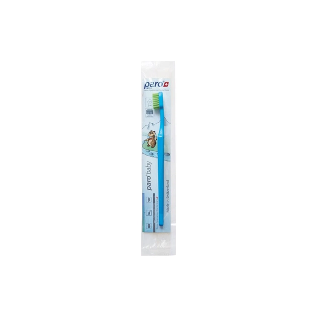 Детская зубная щетка Paro Swiss Baby Esro AG мягкая голубая (7.9749/1) - изображение 1