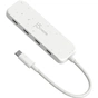 Концентратор J5create USB-C to 4xUSB-C 3.2 10Gbps white (JCH345EW-N) - зменшене зображення 3