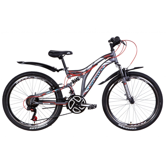 Велосипед Discovery 24" ROCKET AM2 Vbr рама-15" 2021 Graphite/White (OPS-DIS-24-248) - изображение 1