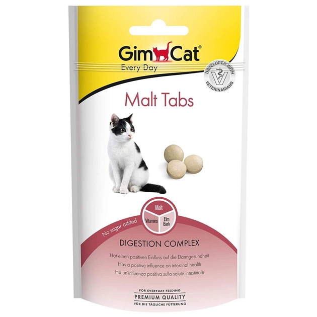 Витамины для кошек GimCat Every Day Malt Tabs 40 г (4002064427065) - изображение 1