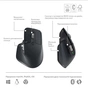 Комплект Logitech MX Keys S Plus Palmrest Wireless UA Graphite (920-011614) - зменшене зображення 7