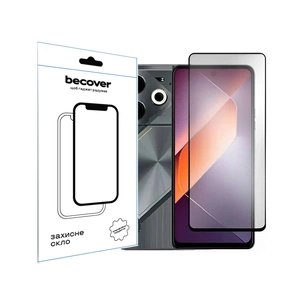 Скло захисне BeCover Tecno POVA 6 (LI7) Black (711580) зображення 1