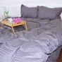 Постільна білизна MirSon Satin Stripe 30-0011 Gray 160х220 Сімейна (2200005251591) - зменшене зображення 3