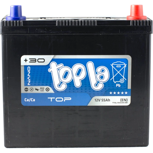Акумулятор автомобільний Topla 55Ah/12V Top/Energy Japan Euro (118 255) - зображення 1