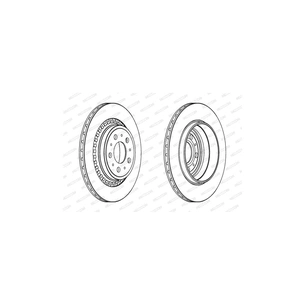 Гальмівний диск FERODO DDF1551 зображення 1