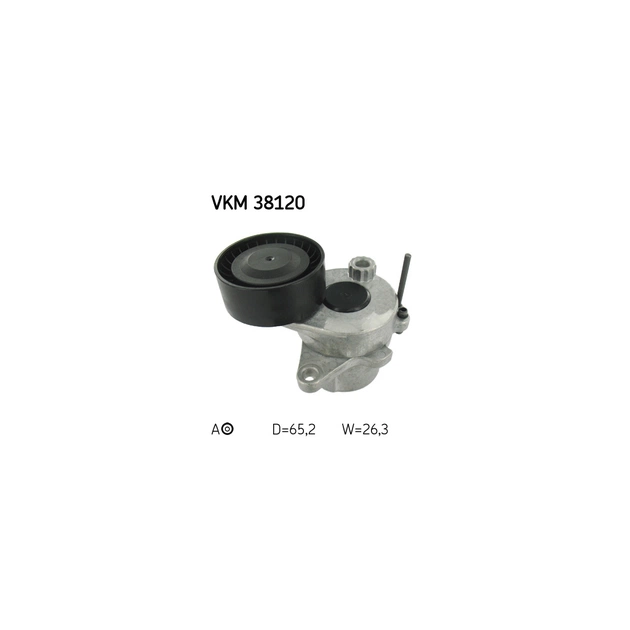 Натягувач ременя з роликом SKF VKM 38120 - зображення 1