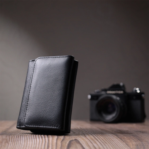 Гаманець ST Leather З натуральної шкіри Чорний (22722) - изображение 11