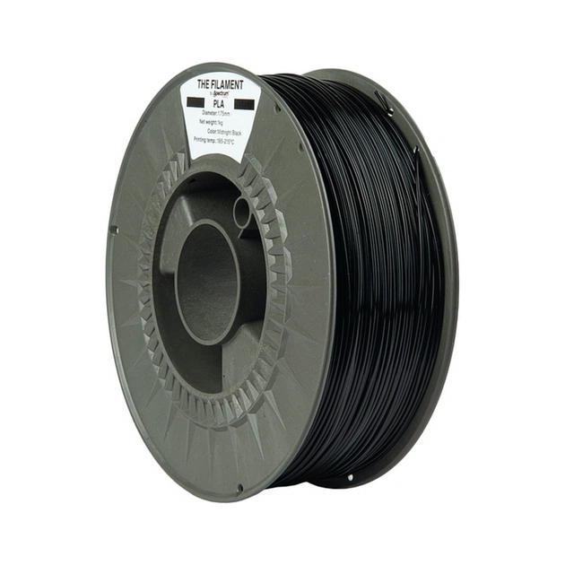 Пластик для 3D-принтера The Filament PLA 1.75mm 1kg BLACK, MIDNIGHT (TF-24000) - изображение 1