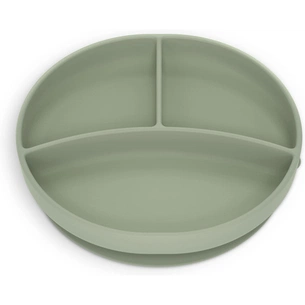 Тарілка дитяча Suavinex Colour Essence силіконова для вводу прикорму на 3 секції, +6 міс. зелена (402915) picture 1