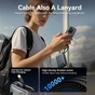 Батарея універсальна Vention 20000 mAh 45W Mini with Built-in USB-C Cable Gray (FHGH0) - зменшене зображення 4