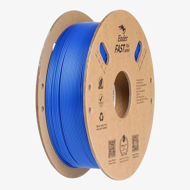 Пластик для 3D-принтера Creality PLA Fast, Ender, 1.75мм, blue, 1кг (3301010433) - изображение 1