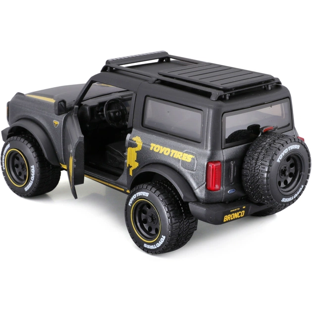 Машина Maisto Ford Bronco 2021 Badlands 1:24 Сірий металік (32541 met. grey) - picture 8