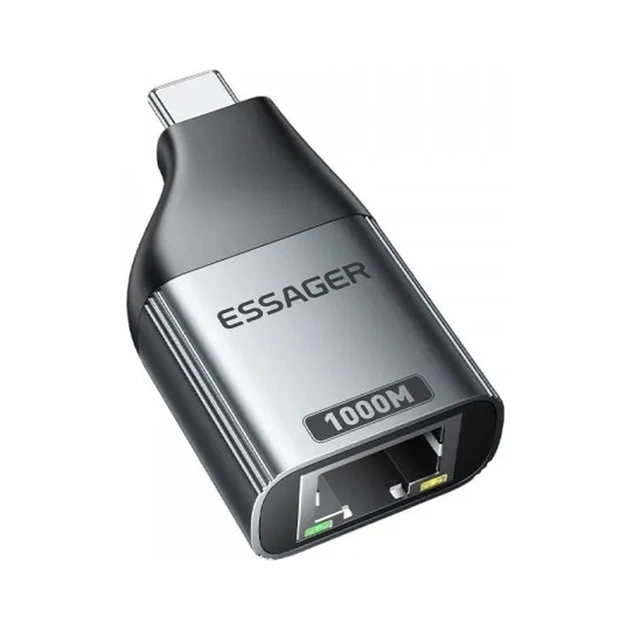Перехідник USB-C to RJ45 1000Mbps Essager (EZJRJK-MJ0G-P) - picture 4