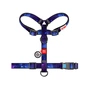 Шлея для собак WAUDOG Nylon анатомічна H-подібна з QR-паспортом "NASA21" пластиковий фастекс L (322-0148) - зменшене зображення 2