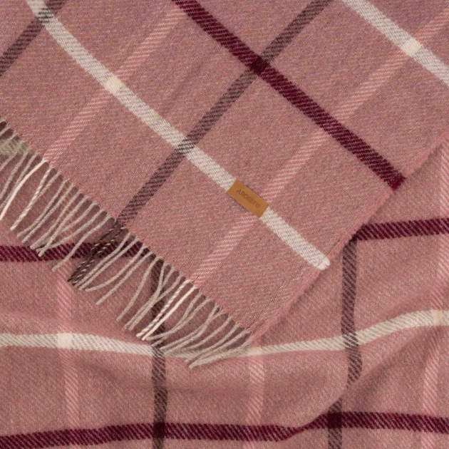 Плед Ardesto Leonardo Alpina 100% шерсть, розовый 140x200 см (ART0701LM) - изображение 6