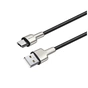 Дата кабель USB 2.0 AM to Micro 5P 1.0m head metal black ColorWay (CW-CBUM046-BK) - зменшене зображення 1