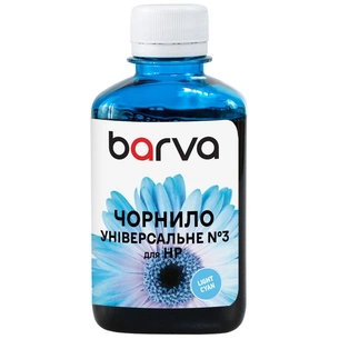 Чорнило Barva HP universal 3 180ml LCyan, water-soluble (HU3-969) зображення 1