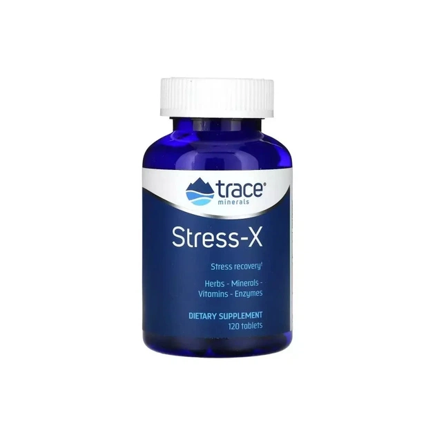 Вітамінно-мінеральний комплекс Trace Minerals відновлення та захист від стресу, Stress-X, 120 таблеток (TMR-00099) - зображення 1