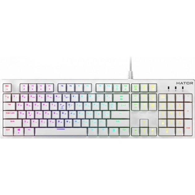 Клавіатура Hator Rockfall EVO Kailh Optical White (HTK-615) - зображення 1