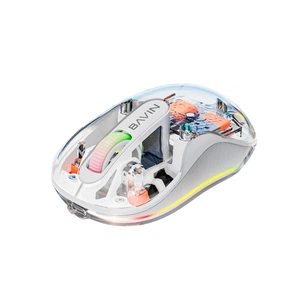 Мишка BAVIN G-K-992 RGB Wireless/Bluetooth White (G-K-992-WH) зображення 1