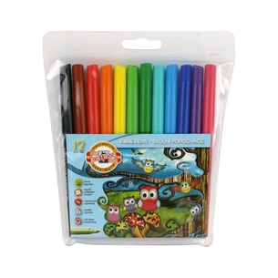 Фломастери Koh-i-Noor Совенята, 12 кольорів, блістер (1012ET/12) зображення 1