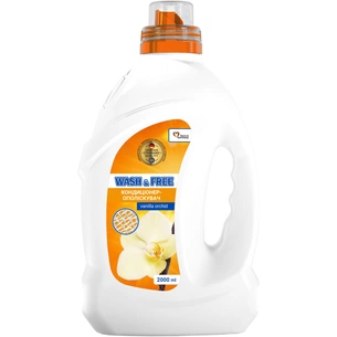 Кондиціонер для білизни Wash&Free Концентрований пом'якшувач тканин Ванільна орхідея 2 л (4262396143693/4823128001195) зображення 1