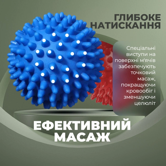 Масажний м'яч PowerPlay PP-4341 Massage Ball набір 2 шт (PP_4341) - picture 9
