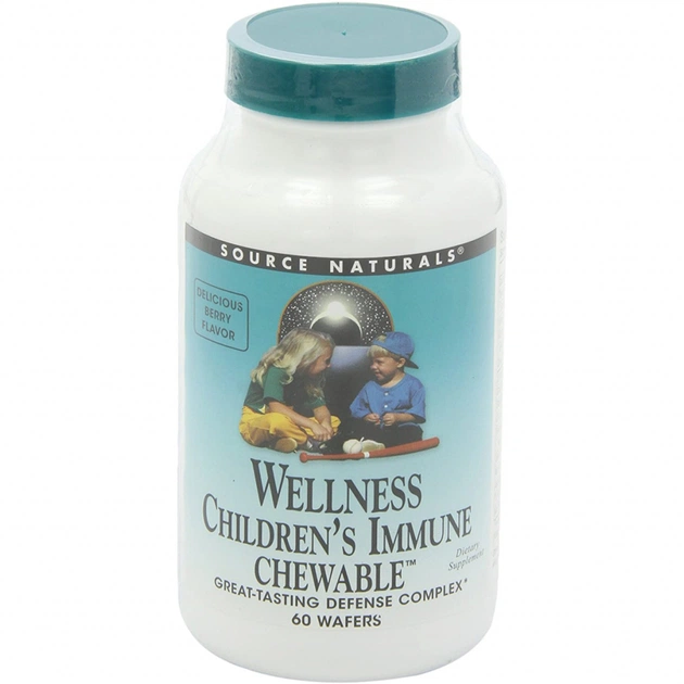 Вітамін Source Naturals Дитячі Жувальні Вітаміни Для Імунній Системи, Welln (SN2139) - зображення 1
