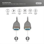 Кабель мультимедійний HDMI M to HDMI M 15m 8K AOC hybrid-fiber black Digitus (AK-330126-150-S) - зменшене зображення 4