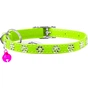 Нашийник для тварин WAUDOG GLAMOUR "Квіточка" з резинкою і стразами для кішок (салатовий) (32555) - зменшене зображення 2
